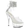 Pleaser - DELIGHT624RS Sandale à bride à la cheville - Transparent Product image